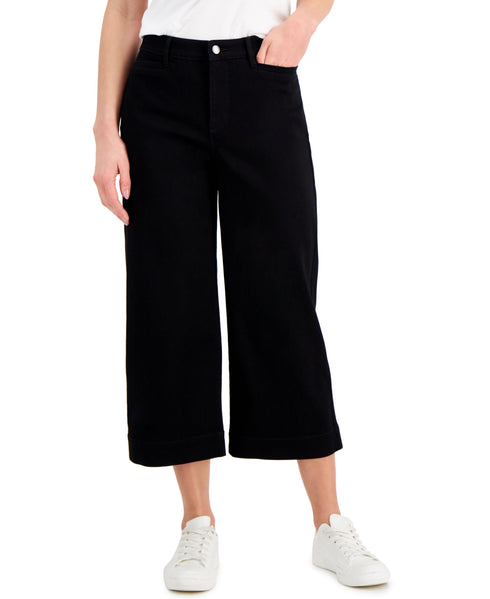 Charter Club Cropped Wide Leg Jeans